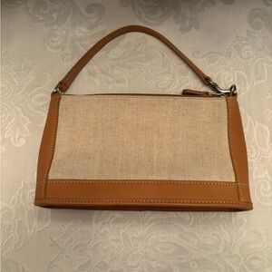 Coach Vintage Canvas and Leather Convertible Purse or Wristlet